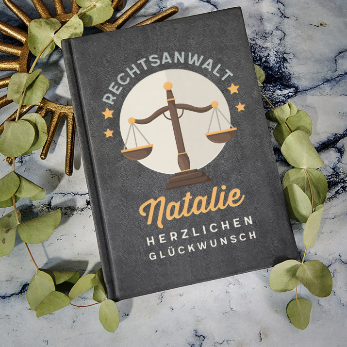 Rechtsanwalt - Notizbuch A5 mit Aufdruck Rechtsanwalt - Notizbuch A5 mit Aufdruck